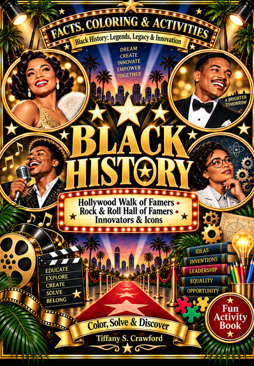 Black History: Color, Solve & Discover: Facts, Coloring & Activities book cover